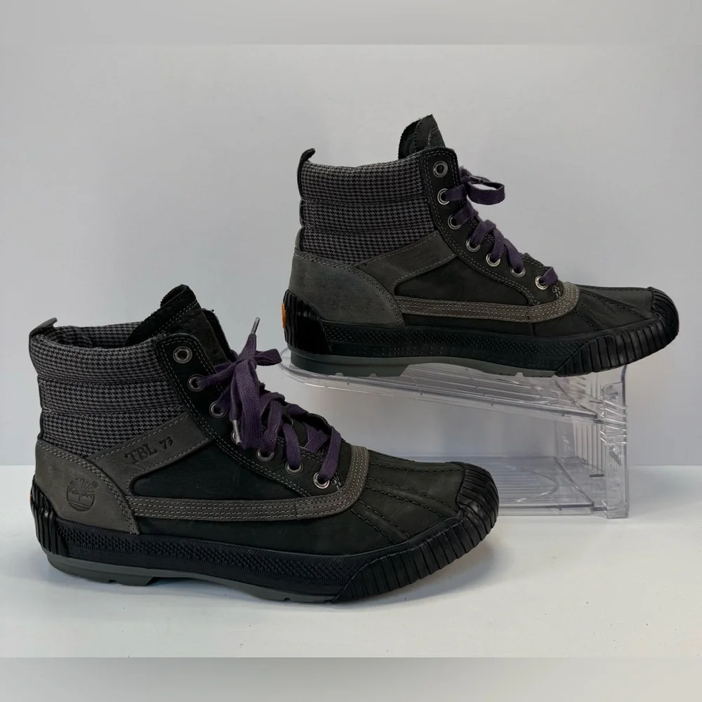 Men's Waterproof Timberland GSR High-Top duck Boots with Smartwool liner size 10